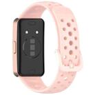 For Huawei Band 10 / 9 / 8 xDfind Hole Style Breathable Silicone Watch Band(Pink) - 2