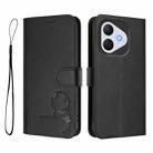 For Honor 400 Lite Global Litter Panda Embossing RFID Leather Phone Case with Lanyard(Black) - 2