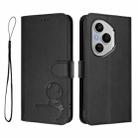 For Honor 400 Pro Global 160.8mm Litter Panda Embossing RFID Leather Phone Case with Lanyard(Black) - 2