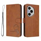 For Honor 400 Pro Global 160.8mm Litter Panda Embossing RFID Leather Phone Case with Lanyard(Brown) - 2