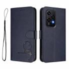 For Honor 200 Lite Global Litter Panda Embossing RFID Leather Phone Case with Lanyard(Blue) - 2