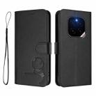 For Honor GT Pro Litter Panda Embossing RFID Leather Phone Case with Lanyard(Black) - 2
