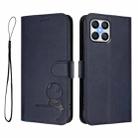 For Honor X8 4G / X30i / Play6T Pro Litter Panda Embossing RFID Leather Phone Case with Lanyard(Blue) - 2