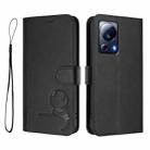 For Xiaomi 13 Lite / Civi 2 Litter Panda Embossing RFID Leather Phone Case with Lanyard(Black) - 2