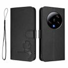 For Xiaomi 13 Ultra Litter Panda Embossing RFID Leather Phone Case with Lanyard(Black) - 2