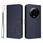 For Xiaomi 13 Ultra Litter Panda Embossing RFID Leather Phone Case with Lanyard(Blue) - 2