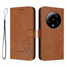 For Xiaomi 13 Ultra Litter Panda Embossing RFID Leather Phone Case with Lanyard(Brown) - 2