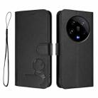 For Xiaomi 14 Ultra Litter Panda Embossing RFID Leather Phone Case with Lanyard(Black) - 2
