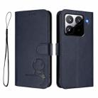 For Xiaomi 15 Pro Litter Panda Embossing RFID Leather Phone Case with Lanyard(Blue) - 2