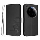 For Xiaomi 15 Ultra Litter Panda Embossing RFID Leather Phone Case with Lanyard(Black) - 2