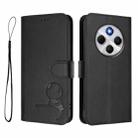 For Redmi 14C 4G / 14R 5G / A4 5G Litter Panda Embossing RFID Leather Phone Case with Lanyard(Black) - 2