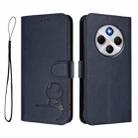 For Redmi 14C 4G / 14R 5G / A4 5G Litter Panda Embossing RFID Leather Phone Case with Lanyard(Blue) - 2
