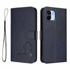 For Redmi A1 / A2 4G Litter Panda Embossing RFID Leather Phone Case with Lanyard(Blue) - 2