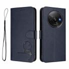 For Redmi A3 / A3x / Xiaomi Poco C61 Litter Panda Embossing RFID Leather Phone Case with Lanyard(Blue) - 2