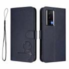 For Redmi K60 / K60 Pro / Poco F5 Pro Litter Panda Embossing RFID Leather Phone Case with Lanyard(Blue) - 2