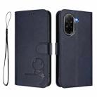For Redmi A5 4G 173.3mm Litter Panda Embossing RFID Leather Phone Case with Lanyard(Blue) - 2