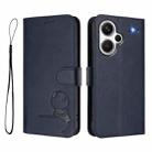 For Redmi Note 13 Pro+ 5G Litter Panda Embossing RFID Leather Phone Case with Lanyard(Blue) - 2