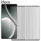 For Realme GT 6T 25pcs Full Glue 9H HD 3D Curved Edge Tempered Glass Film(Black) - 1