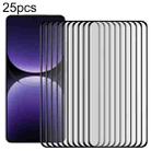 For Realme GT7 Pro 25pcs Full Glue 9H HD 3D Curved Edge Tempered Glass Film(Black) - 1