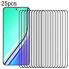 For Realme P3 Pro 25pcs Full Glue 9H HD 3D Curved Edge Tempered Glass Film(Black) - 1
