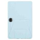 For Honor Pad 9 12.1 2023 Folding Magnetic Holder Acrylic Leather Back Tablet Case(Sky Blue) - 3