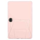 For Honor Pad 9 12.1 2023 Folding Magnetic Holder Acrylic Leather Back Tablet Case(Pink) - 3