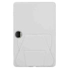For Honor Pad 9 12.1 2023 Folding Magnetic Holder Acrylic Leather Back Tablet Case(Grey) - 3