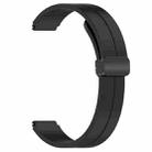 For Xiaomi Smart Band 10 / 9 / 8 / NFC xDfind Folding Buckle Silicone Watch Band(Black) - 3