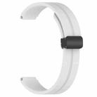 For Xiaomi Smart Band 10 / 9 / 8 / NFC xDfind Folding Buckle Silicone Watch Band(Light Grey) - 3