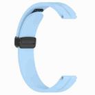 For Xiaomi Smart Band 10 / 9 / 8 / NFC xDfind Folding Buckle Silicone Watch Band(Blue) - 2