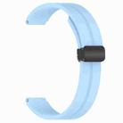 For Xiaomi Smart Band 10 / 9 / 8 / NFC xDfind Folding Buckle Silicone Watch Band(Blue) - 3