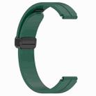For Xiaomi Smart Band 10 / 9 / 8 / NFC xDfind Folding Buckle Silicone Watch Band(Pine Green) - 2