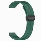 For Xiaomi Smart Band 10 / 9 / 8 / NFC xDfind Folding Buckle Silicone Watch Band(Pine Green) - 3