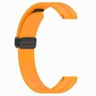 For Xiaomi Smart Band 10 / 9 / 8 / NFC xDfind Folding Buckle Silicone Watch Band(Yellow) - 2