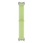 For Xiaomi Smart Band 10 / 9 / 8 / NFC xDfind Metal Connector Nylon Braided Loop Watch Band(Official Bud Green) - 2