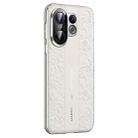 For vivo S30 Pro mini Cloud Dragon Pattern Plain Leather PC Phone Case(White) - 1