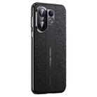 For vivo S30 Pro mini Cloud Dragon Pattern Plain Leather PC Phone Case(Black) - 1