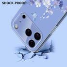 For iPhone 17 Pro Max Flower Pattern Painted TPU Phone Case(Violet) - 3