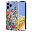 For iPhone 17 Pro Max Flower Pattern Painted TPU Phone Case(lily) - 1