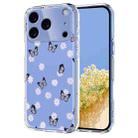For iPhone 17 Pro Flower Pattern Painted TPU Phone Case(Little Butterfly) - 1