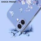 For iPhone 17 Flower Pattern Painted TPU Phone Case(Violet) - 3
