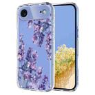 For iPhone 17 Air Flower Pattern Painted TPU Phone Case(Wisteria) - 1