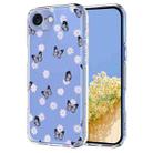 For iPhone 16e Flower Pattern Painted TPU Phone Case(Little Butterfly) - 1