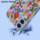 For iPhone 16 Plus Flower Pattern Painted TPU Phone Case(lily) - 3