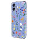 For iPhone 16 Flower Pattern Painted TPU Phone Case(Daisy) - 2