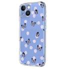 For iPhone 15 Plus Flower Pattern Painted TPU Phone Case(Little Butterfly) - 2
