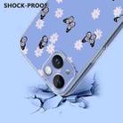 For iPhone 15 Plus Flower Pattern Painted TPU Phone Case(Little Butterfly) - 3