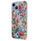 For iPhone 15 Plus Flower Pattern Painted TPU Phone Case(lily) - 2