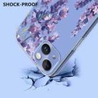 For iPhone 15 Plus Flower Pattern Painted TPU Phone Case(Wisteria) - 3