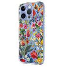 For iPhone 13 Pro Flower Pattern Painted TPU Phone Case(lily) - 2